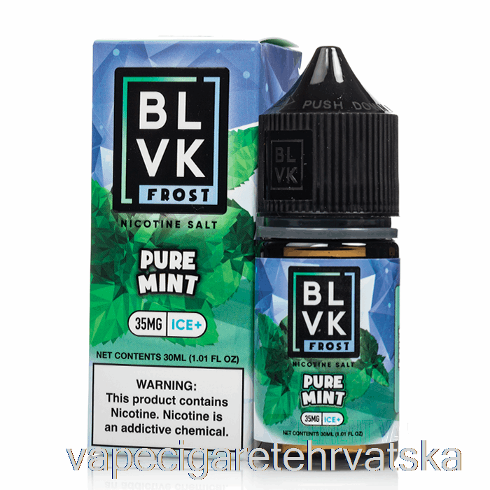 Vape Cigarete Pure Mint - Blvk Frost Soli - 30ml 50mg